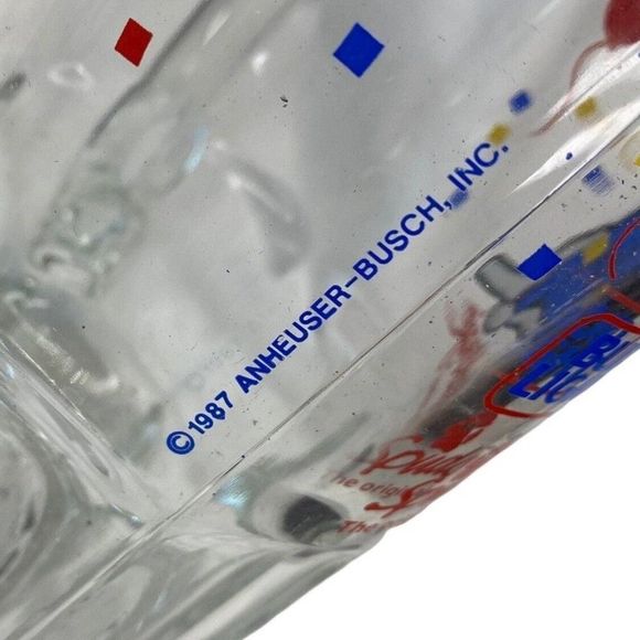 Vintage Spuds Mackenzie Beer Mug Bud Light Budweiser 8" Thick Glass Stein 1980s - Picture 5 of 7